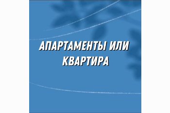  Апартаменты или квартира