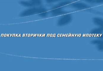 Можно ли купить квартиру или дом у физического лица по семейной ипотеке?